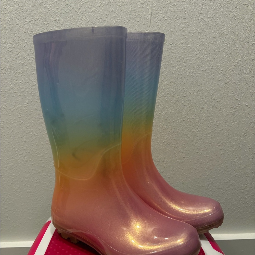 Rainbow Rain Boots - Picture 3 of 7